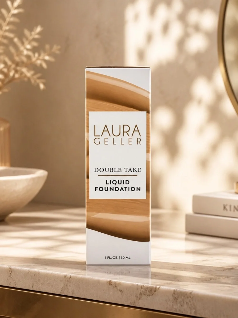 Laura Geller Double Take Liquid Foundation Medium 1 fl oz New